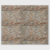 Alte Backsteinmauer Geschenkpapier (Flach)