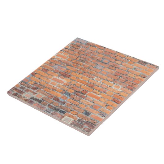 Alte Backsteinwandbeschaffenheit Fliese (Seite)