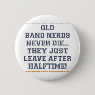 Alte Band-Nerds Button