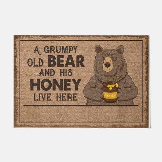 Alte Bärentürmatte, Grumpiger Bärentor Fußmatte (Vorderseite)