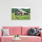 Alte Bargeldpost Tabakwerbewagen Leinwanddruck (Insitu (Wohnzimmer))