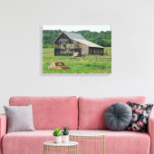 Alte Bargeldpost Tabakwerbewagen Leinwanddruck (Insitu (Wohnzimmer))