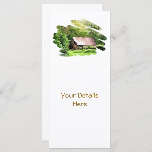 ALTE BARN RACK CARDS (Vorne/Hinten)