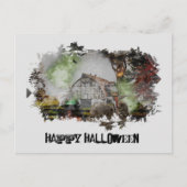 *~* ALTE BARN SPOOKY BARN GHOST HALLOWEWEE Postkar Postkarte (Vorderseite)