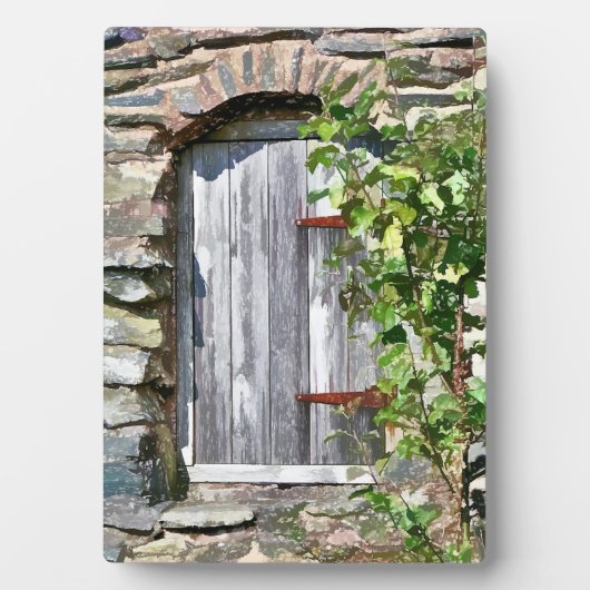 ALTE BARN-TÜR FOTOPLATTE (Vorderseite)