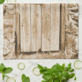 ALTE BARN-TÜR GESCHIRRTUCH (Gefaltet)