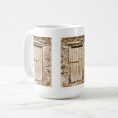 ALTE BARN-TÜR KAFFEETASSE (Vorderseite Links)