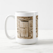 ALTE BARN-TÜR KAFFEETASSE (Links)