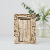 ALTE BARN-TÜR POSTKARTE (Stehend Vorderseite)