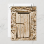 ALTE BARN-TÜR POSTKARTE (Vorne/Hinten)