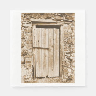 ALTE BARN-TÜR SERVIETTE