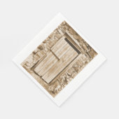 ALTE BARN-TÜR SERVIETTE (Ecke)