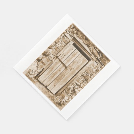 ALTE BARN-TÜR SERVIETTE (Ecke)