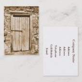 ALTE BARN-TÜR VISITENKARTE (Vorne/Hinten)