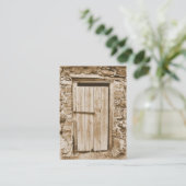 ALTE BARN-TÜR VISITENKARTE (Stehend Vorderseite)