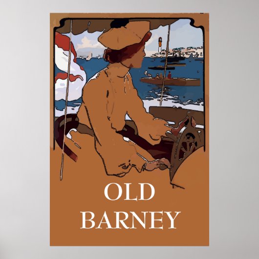 ALTE BARNEY, Vintager Leuchtturm von Barnegat Poster (Vorne)