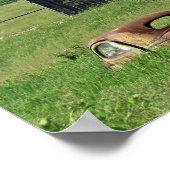 Alte Barnotenpouch Tabakwerbung Poster (Ecke)