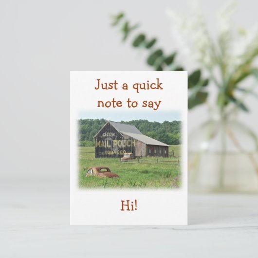 Alte Barnotenpouch Tabakwerbung Postkarte (Stehend Vorderseite)