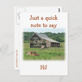 Alte Barnotenpouch Tabakwerbung Postkarte (Vorne/Hinten)