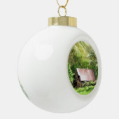 ALTE BARNS KERAMIK Kugel-Ornament (Links)