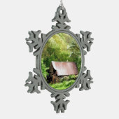 ALTE BARNS SCHNEEFLOCKEN Zinn-Ornament (Links)