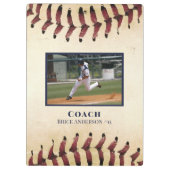 Alte Baseball-Fotos Klemmbrett (Rückseite)