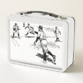 Alte Baseballspieler Lunchbox (Rückseite)