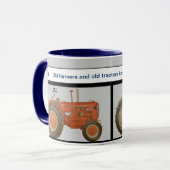 ALTE BAUER UND ALTE TRAKTOREN, BEHALT CHUGGING - T TASSE (Vorderseite Links)