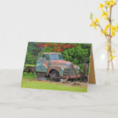 Alte Bauernausstattung Geburtstagskarte Karte (Gelbe Blume)