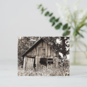 Alte Bauernhof-Halle Postkarte (Stehend Vorderseite)