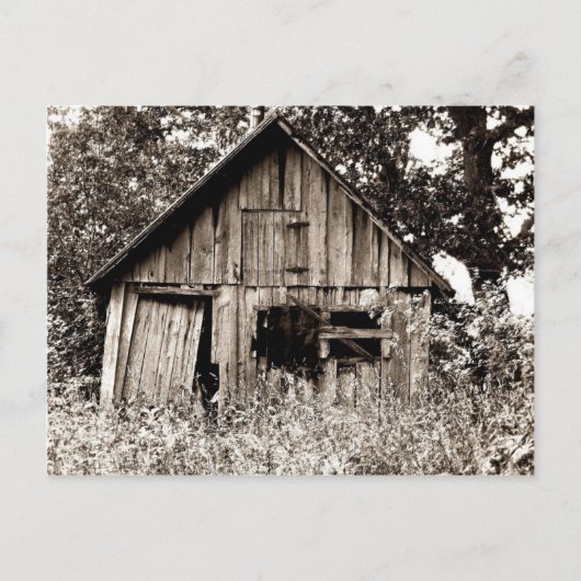 Alte Bauernhof-Halle Postkarte (Vorderseite)