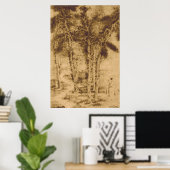 Alte Bäume drucken Poster (Heimbüro)