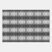 Alte Baumrinde Schwarz-Weiß-Foto-Musterdesign Geschenkpapier Set (Vorderseite 3)
