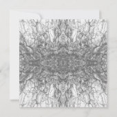 Alte Baumrinde Schwarz-Weiß-Foto-Musterdesign Karte (Rückseite)