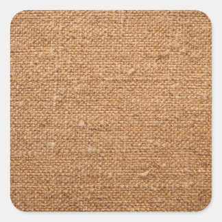 Alte Baumwolle Leinwand Textur für Hintergrund Quadratischer Aufkleber