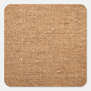 Alte BaumwollLeinwand-Beschaffenheit für Quadratischer Aufkleber