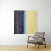 Alte bemalte beschädigte Betonwand. Textur. Abstra Wandteppich (Beispiel (Horizontal))