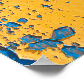 Alte bemalte Wand - Textur, Hintergrund. abstrakt, Poster (Ecke)
