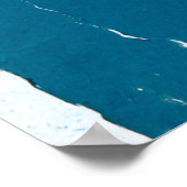Alte bemalte Wandtextur als Grunge-Hintergrund Poster (Ecke)