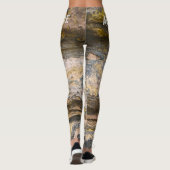Alte bemalte Ziegelmauer Leggings (Rückseite)