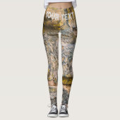 Alte bemalte Ziegelmauer Leggings (Vorderseite)