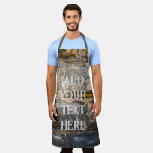 Alte bemalte Ziegelmauer Schürze (Getragen)