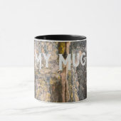 Alte bemalte Ziegelmauer Tasse (Zentrum)