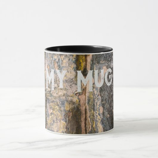 Alte bemalte Ziegelmauer Tasse (Zentrum)