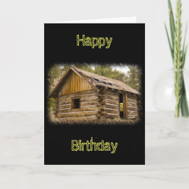 Alte Berghütte Geburtstag Karte