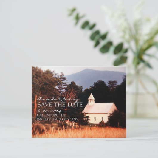 Alte Bergkirche Save the Date Ankündigungspostkarte (Stehend Vorderseite)