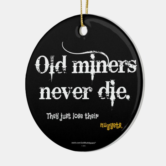 Alte Bergmann-Nuggets Keramikornament (Links)