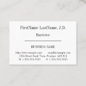 Alte Berufliche Visitenkarte (Vorderseite)