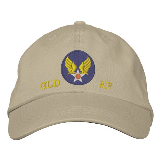 Alte bestickte Air Force Mütze Baseballkappe (Vorderseite)