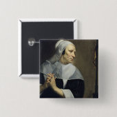 Alte betende Frau Button (Vorne & Hinten)